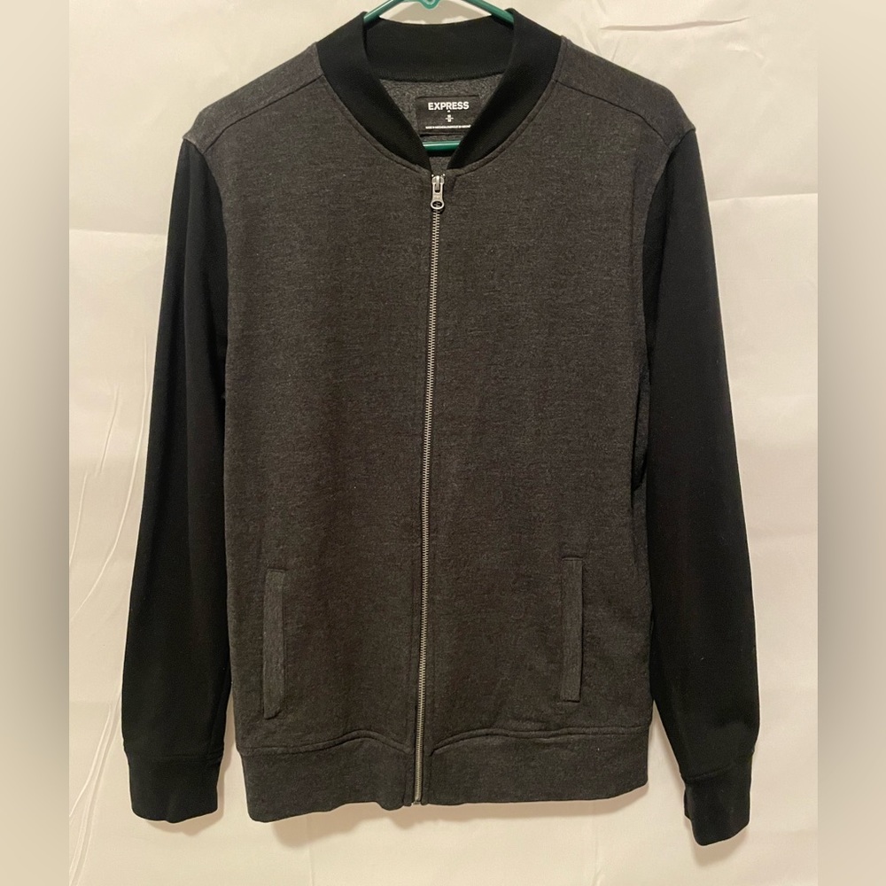 Express Men’s Zip-Up Mock Collar Sweater Size M